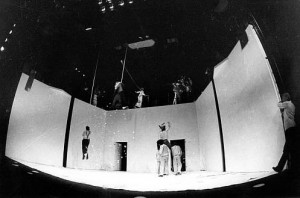 The white box set for Peter Brook's most famous production: A Midsummer Night's Dream