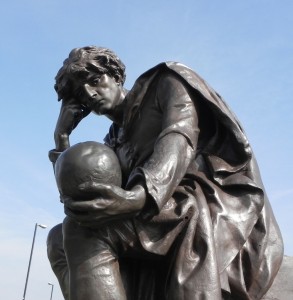 The statue of Hamlet, from the Gower Memorial, Stratford-upon-Avon