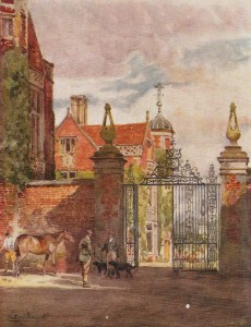 Illustration of Charlecote from Dixon Scott's book on Stratford-on-Avon, 1911