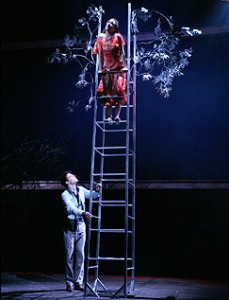 Rupert Evans as Romeo and Morven Christie as Juliet, RSC 2006