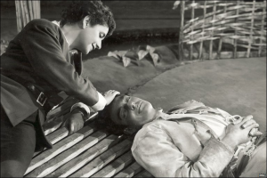 Peggy Ashcroft as Rosalind with her Orlando, Richard Johnson, 1957