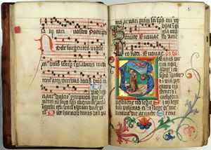 1496 Latin book of psalms written on vellum