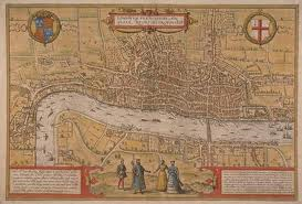A contemporary map of Shakespeare's London