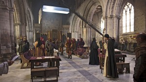 Filming The Hollow Crown in St David's Cathedral