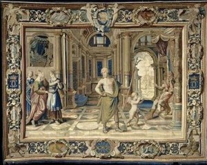 Vulcan and Venus: one of the Mortlake tapestries