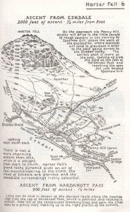 One of Alfred Wainwright's Lake District maps