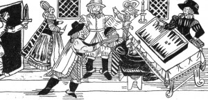 Woodcut of the murder of Thomas Arden