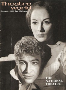 Peter O'Toole and Rosemary Harris in the National Theatre's 1963 Hamlet