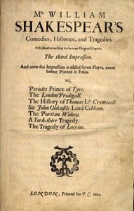 Title page of the Third Folio