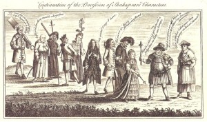 Continuation of the Procession of Shakespear’s Characters [London, 1769].  From the collections of the Lewis Walpole Library, Yale University.