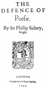 Sir Philip Sidney's In Defense of Poery