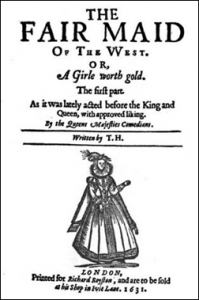 Title page for The Fair Maid of the West