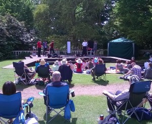 CL Rep Company performing their version of Hamlet in the Dell