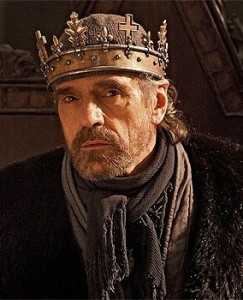 Jeremy Irons as Henry IV in The Hollow Crown