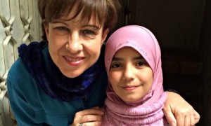 Lyse Doucet with Daad, one of the children she followed