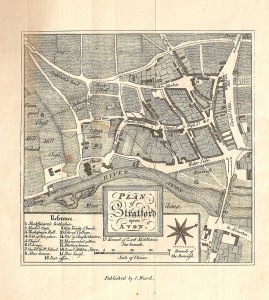 The map of Stratford from Wheler's 1814 Guide