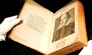 A copy of the First Folio, 1623