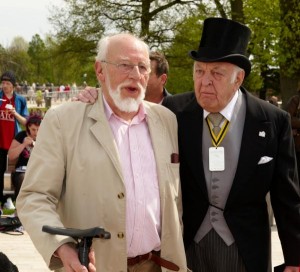 Jeffery Dench and Donald Sinden attending the Shakespeare Birthday celebrations. Photo by Stratford-on-Avon District Council