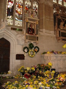 The Chancel of Holy Trinity Church with floral offerings