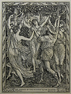 The nymphs and reapers from The Tempest, by Walter Crane