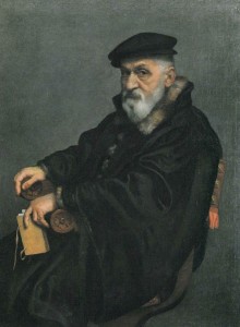 Portrait of an Elderly Man Seated with a Book