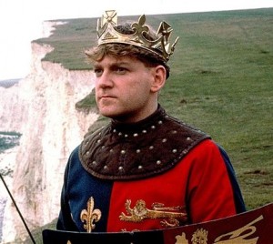 Kenneth Branagh in the film of Henry V
