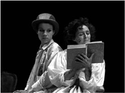 Juliet Stevenson as Rosalind, Fiona Shaw as Celia, RST 1985