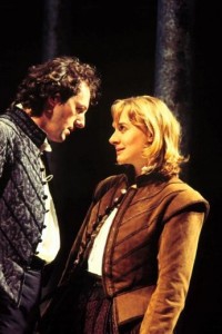 Liam Cunningham as Orlando, Niamh Cusack as Rosalind, RST 1996