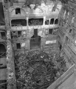 The aftermath of the bombing of Parliament May 1941