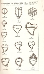 One of the illustrations of Luckenbooth brooches from Rabon's lecture