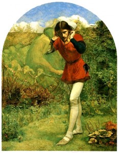 Millais' painting Ferdinand lured by Ariel