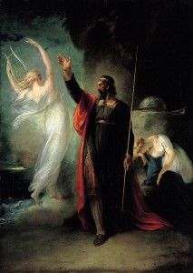 William Hamilton's painting of Prospero and Ariel