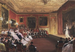 Haghe's painting of the Royal Family attending a performance of Macbeth at Windsor