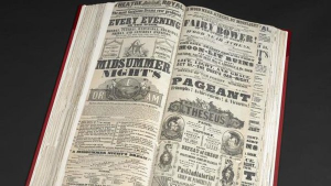 a volume of playbills from the British Library